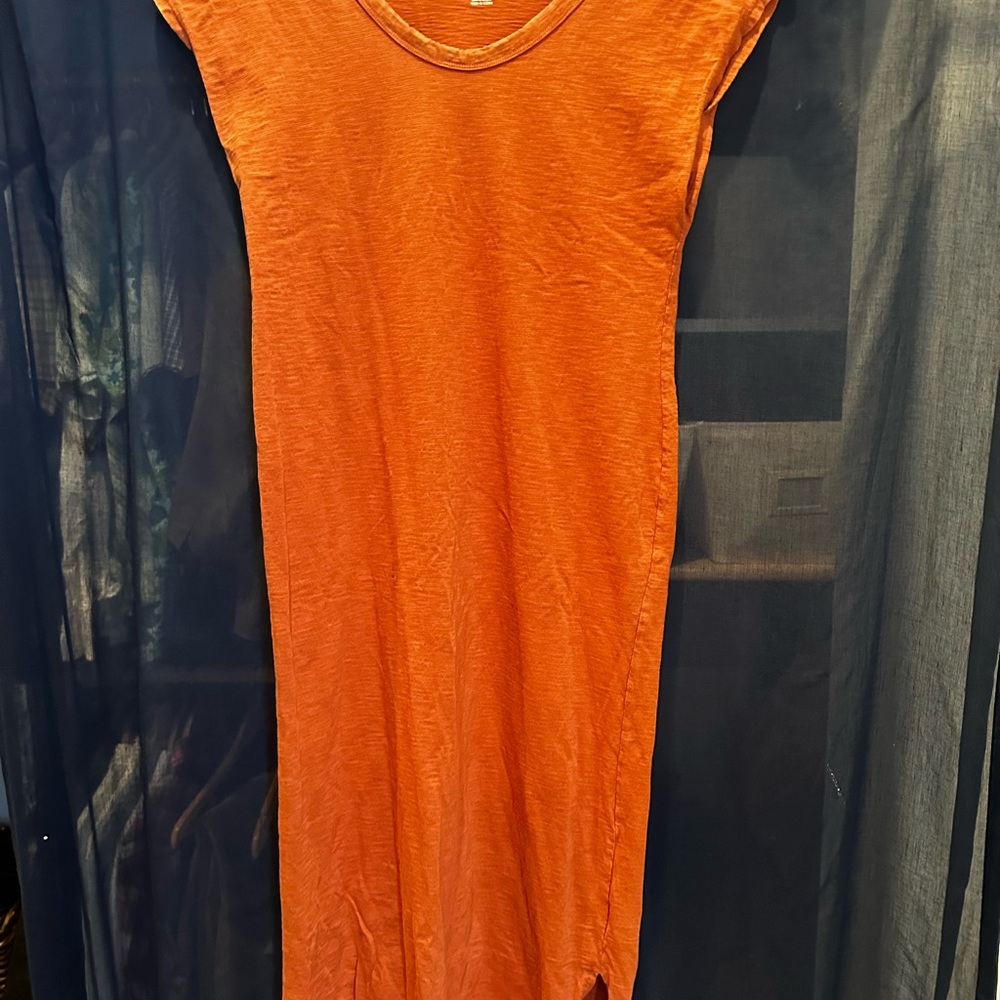 Orange Sleeveless Dress